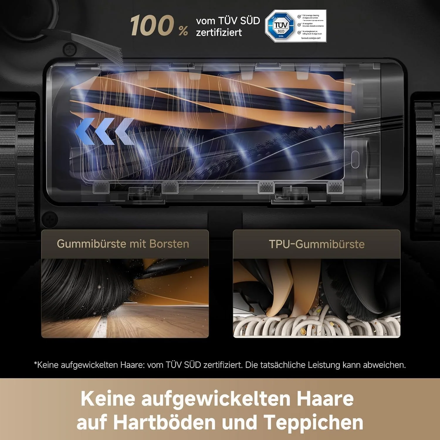 dreame L40s Pro Ultra Saugroboter, selbstreinigende Wischmopps, 19.000 Pa Saugkraft, 100% Detangling DuoBrush, ausfahrbare Wischmopps, Hindernisvermeidung für mehr als 180 Objekte, Sprachsteuerung