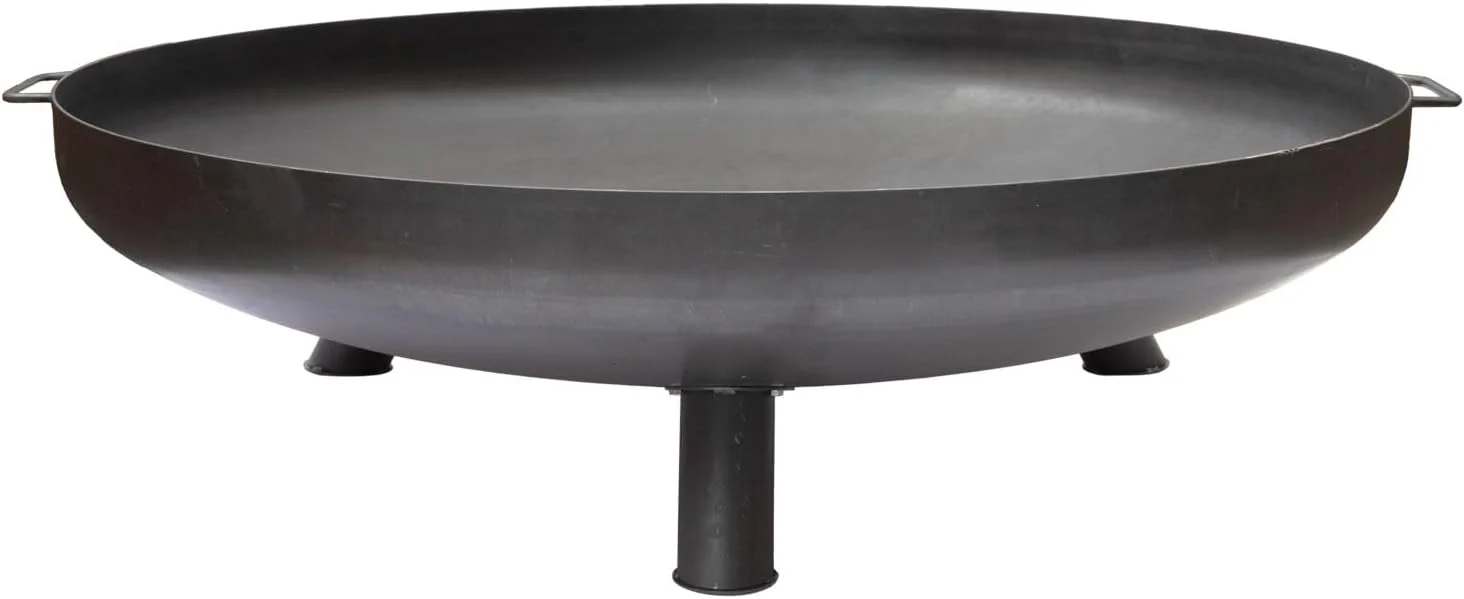 Grillfürst Feuerschale Ø 120 cm aus Stahl, Durchmesser 120 cm, Feuerschale für den Garten oder die Terrasse, für Lagerfeuer oder als Kochstelle