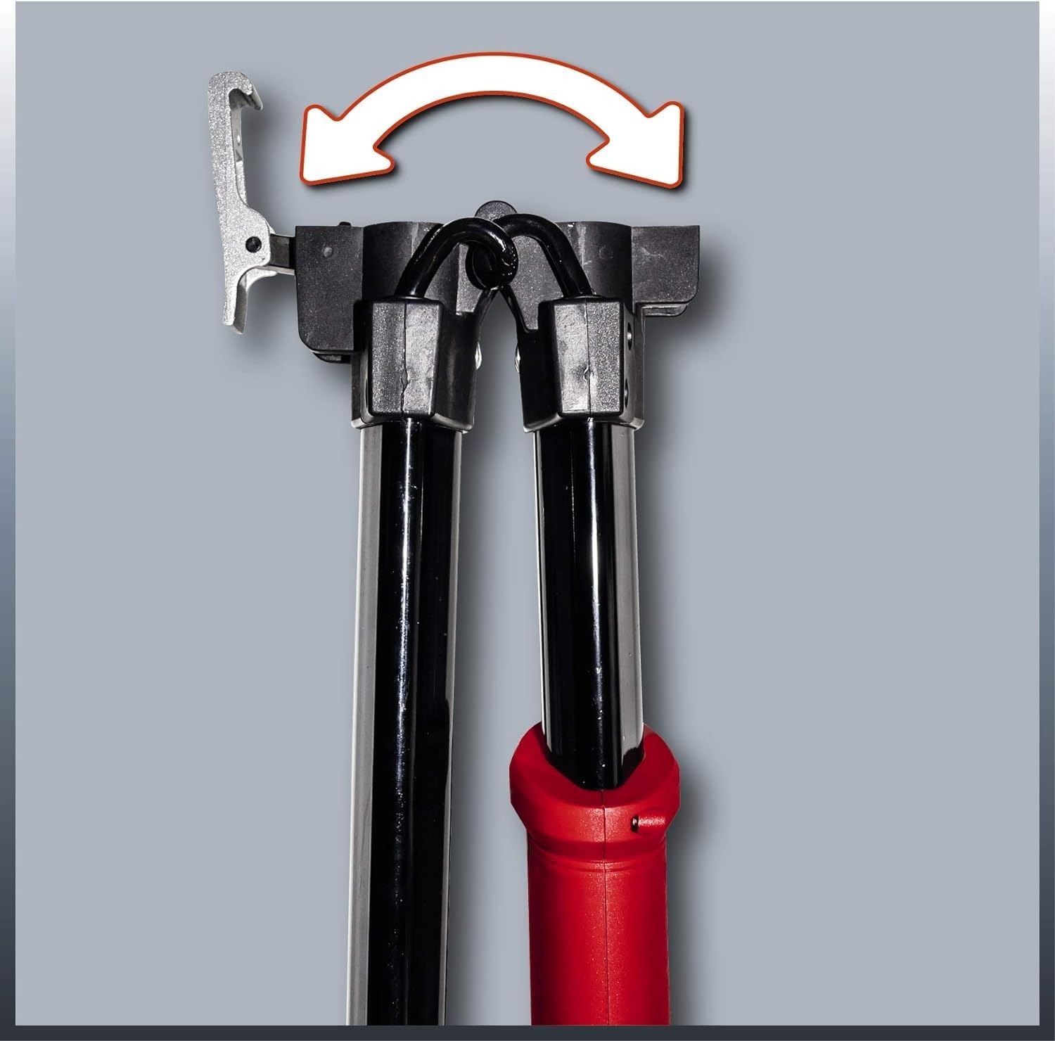 Einhell TC-DW 225 Levigatrice per muro telescopica (230-240 V, 600 W, diam. Platorello 225mm, impugnatura telescopica fino a 165 cm, attacco per aspiratore, incl. 6 carte abrasive e valigetta)