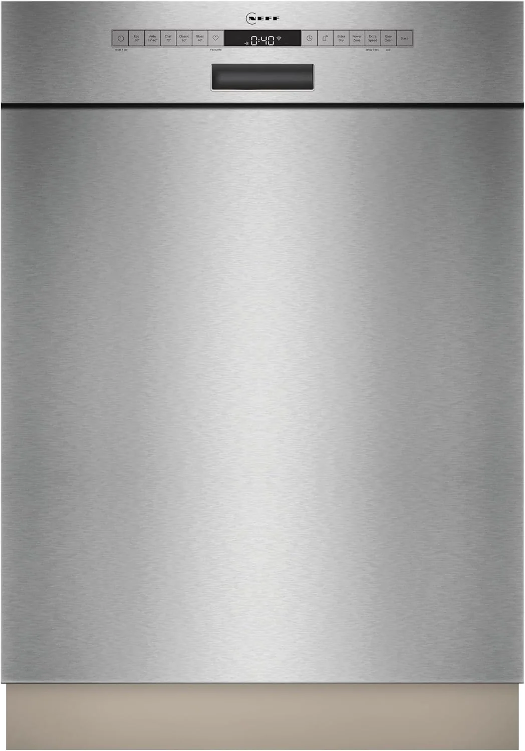 NEFF Geschirrspüler, 60 cm, Silber, N 50 Smarter Unterbau- Edelstahl S125HCS03E