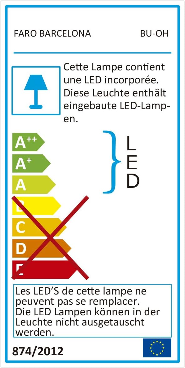 FARO BARCELONA 71214 - BU-OH 560 Signalleuchte dunkelgrau