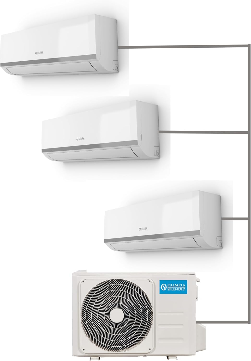 Olimpia Splendid, Mystral S1 E 12 Air Conditioning 12000 BTU / h Monosplit Inverter, Gas R32, Class A++, Cooling Function, Heating, Dehumidification and Ventilation, Integrated Wifi