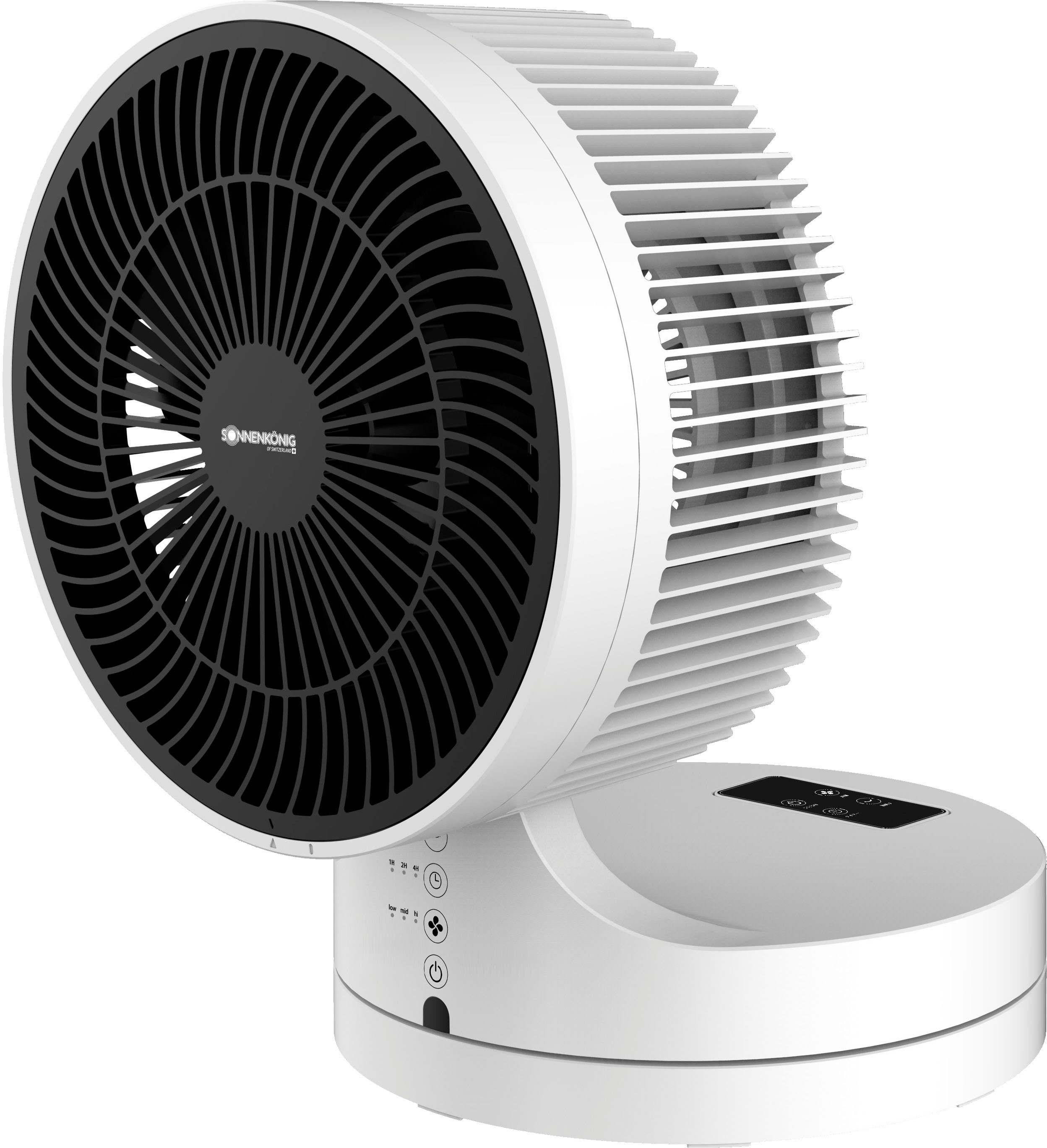 Tischventilator Breez, Leistung 45W, 7h Timer, Fernbedienung, Oszillation
