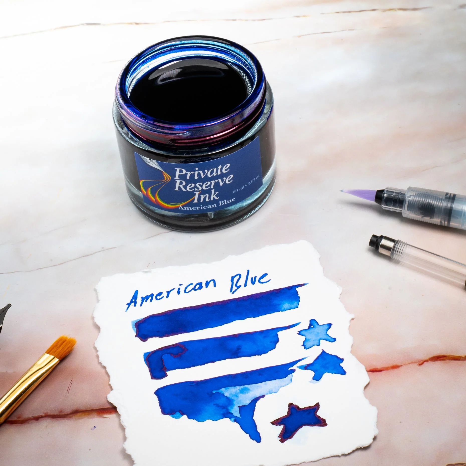 PRIVATE RESERVE INK, 60ML INK BOTTLE;AMERICAN BLUE