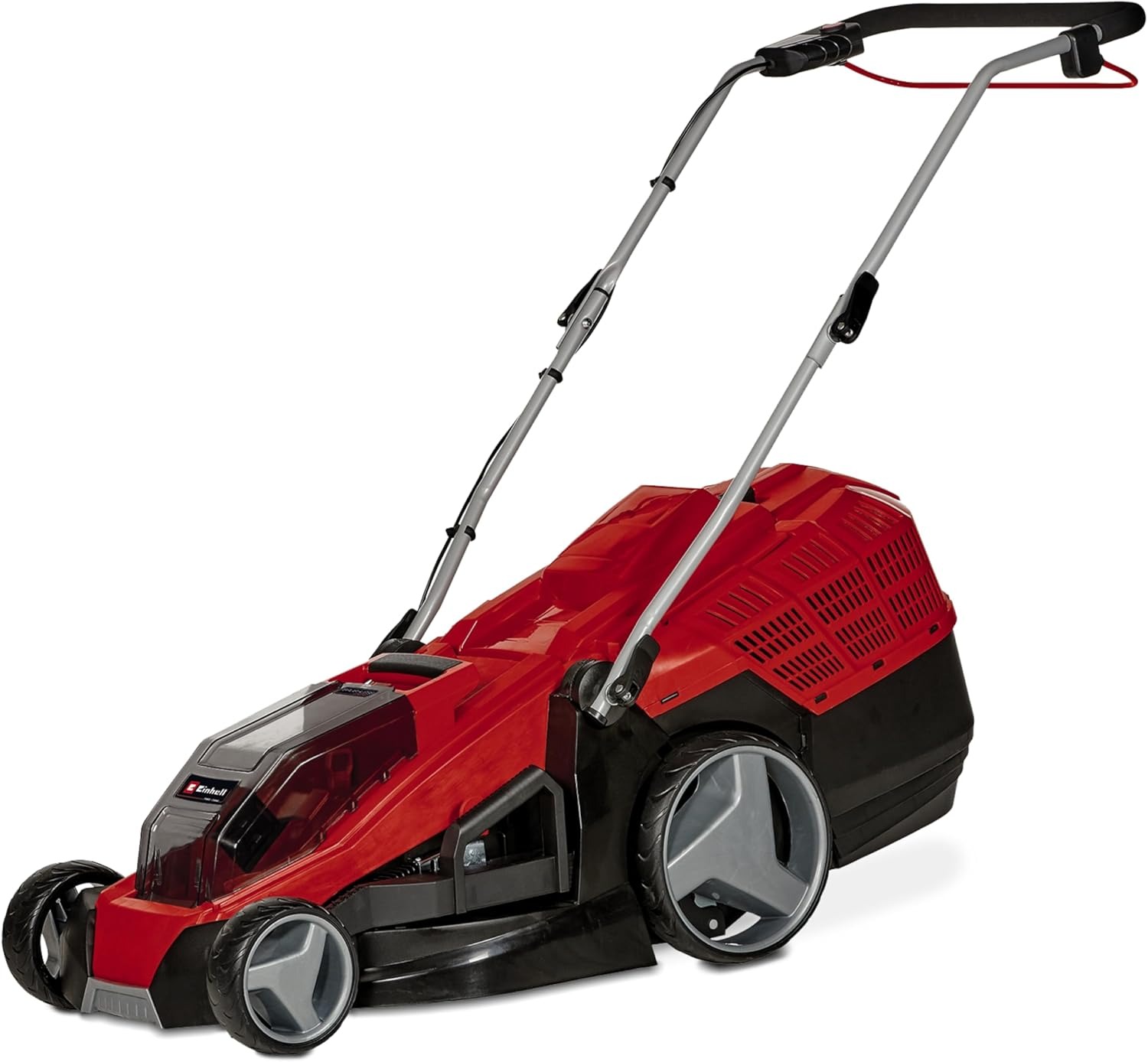 Einhell GE-CM 36/43 Li M - Solo Tagliaerba a batteria Power X-Change (36 V, taglio 43cm, raccolta 63 L, ruote ant.160 mm, ruote post.250mm, senza batteria e caricabatteria)