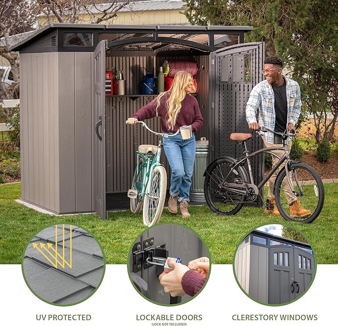 Lifetime 8 x 5 Ft. Modern Outdoor Storage Shed