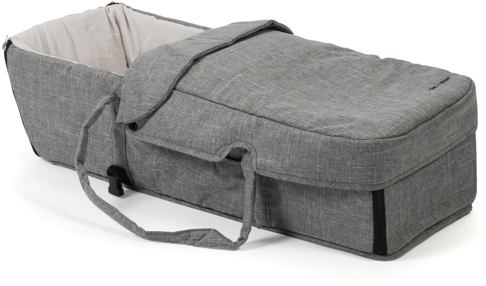 Geschwisterwagen Duo, Melange grau