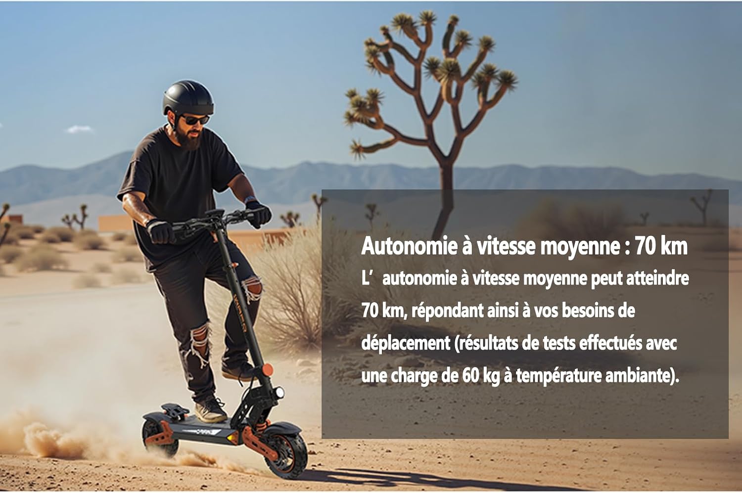 Monopattino Elettrico Fuoristrada per Adulti, 2000-W Motore Di Potenza, Autonomia Di Guida Di 70-80 Km, Batteria Da 52 V 20 Ah, Manubrio Confortevole, Acceleratore a Pollice