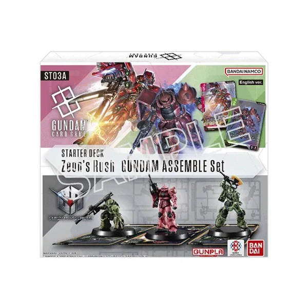 Gundam Card Game  – Starter Deck –  Assemble Zeon's Rush [ST03A]