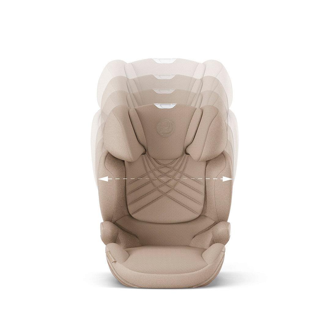 2025 Seggiolino auto CYBEX Solution T i-Fix Plus – Gruppo 2/3, Cozy Beige, con ISOFIX e poggiatesta regolabile in altezza