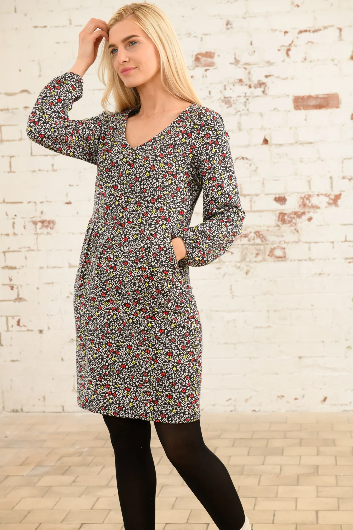 Lighthouse Isla Print Dress , Red Apple