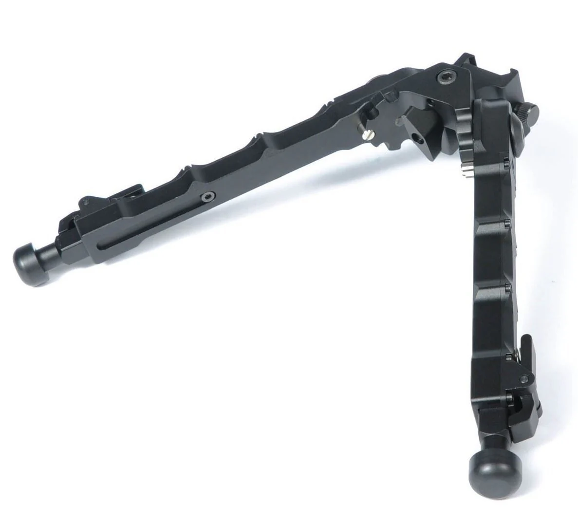 Green Blob Outdoors GBO5 QD Bipod Black Tactical Bipod 7.25-9 inches Quick Detachable Flat Adjustable Matte Black