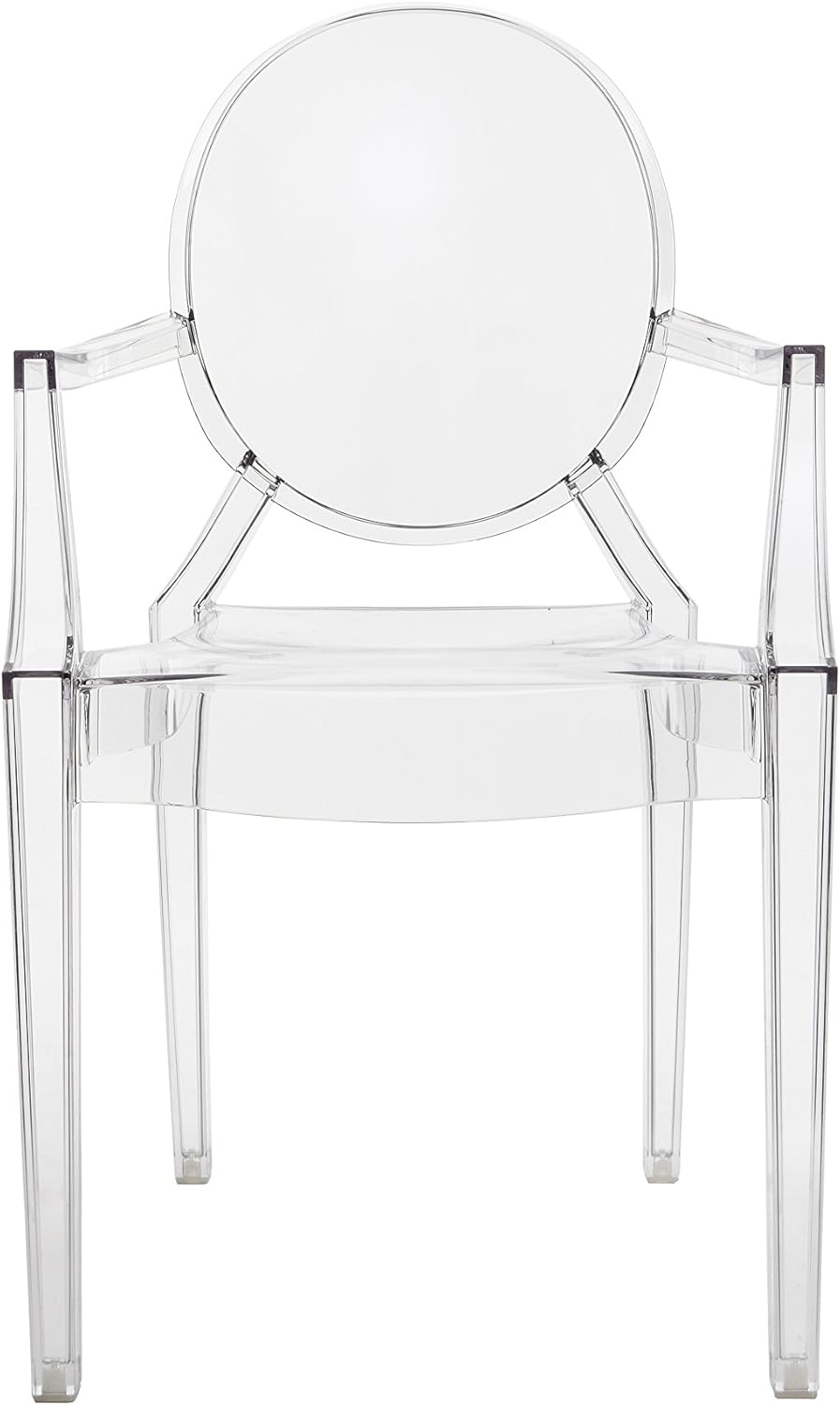 Kartell Louis Ghost, Set da 4 Sedie, Cristallo