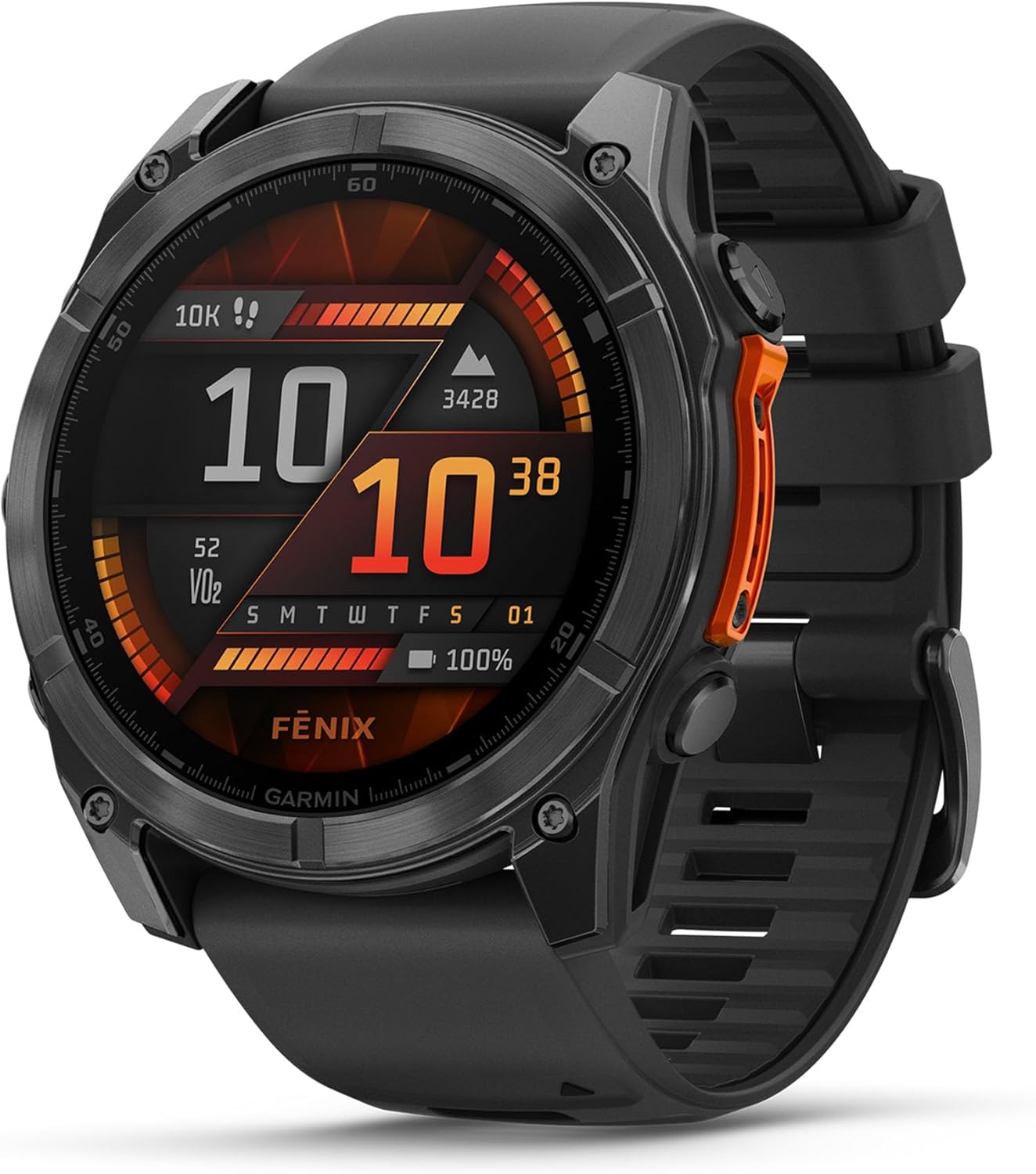 Garmin fēnix ​​8-51mm - Reloj de Alto Rendimiento GPS Multideporte con Pantalla táctil AMOLED, Linterna LED, Altavoz y micrófono Integrados, Mapas y hasta 29 días de autonomía, Negro