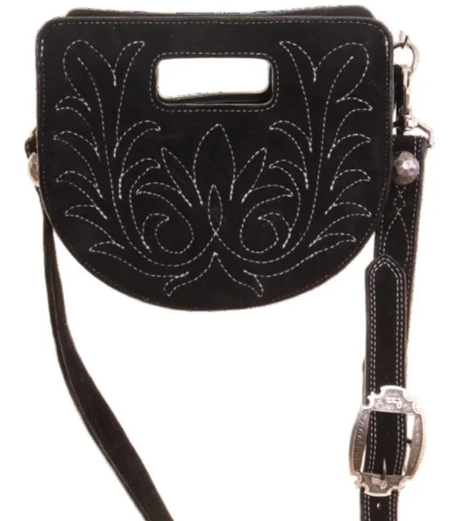 Double J Saddlery - Saddle Stitch Half Circle Clutch