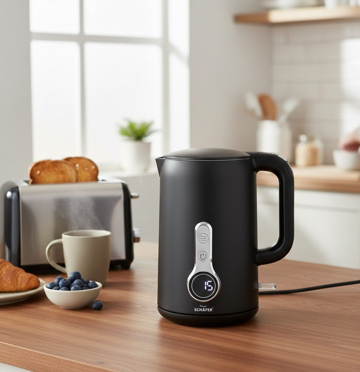 Wasserkocher 1,7L Wasserkocher – Elegantes Design und effizient