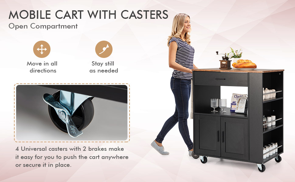 Rolling Kitchen Island Cart