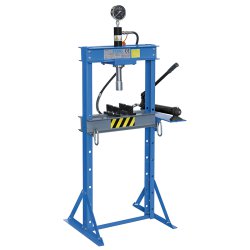 Pressa idraulica Fervi P001/12 manuale con pistone mobile, portata 12 ton