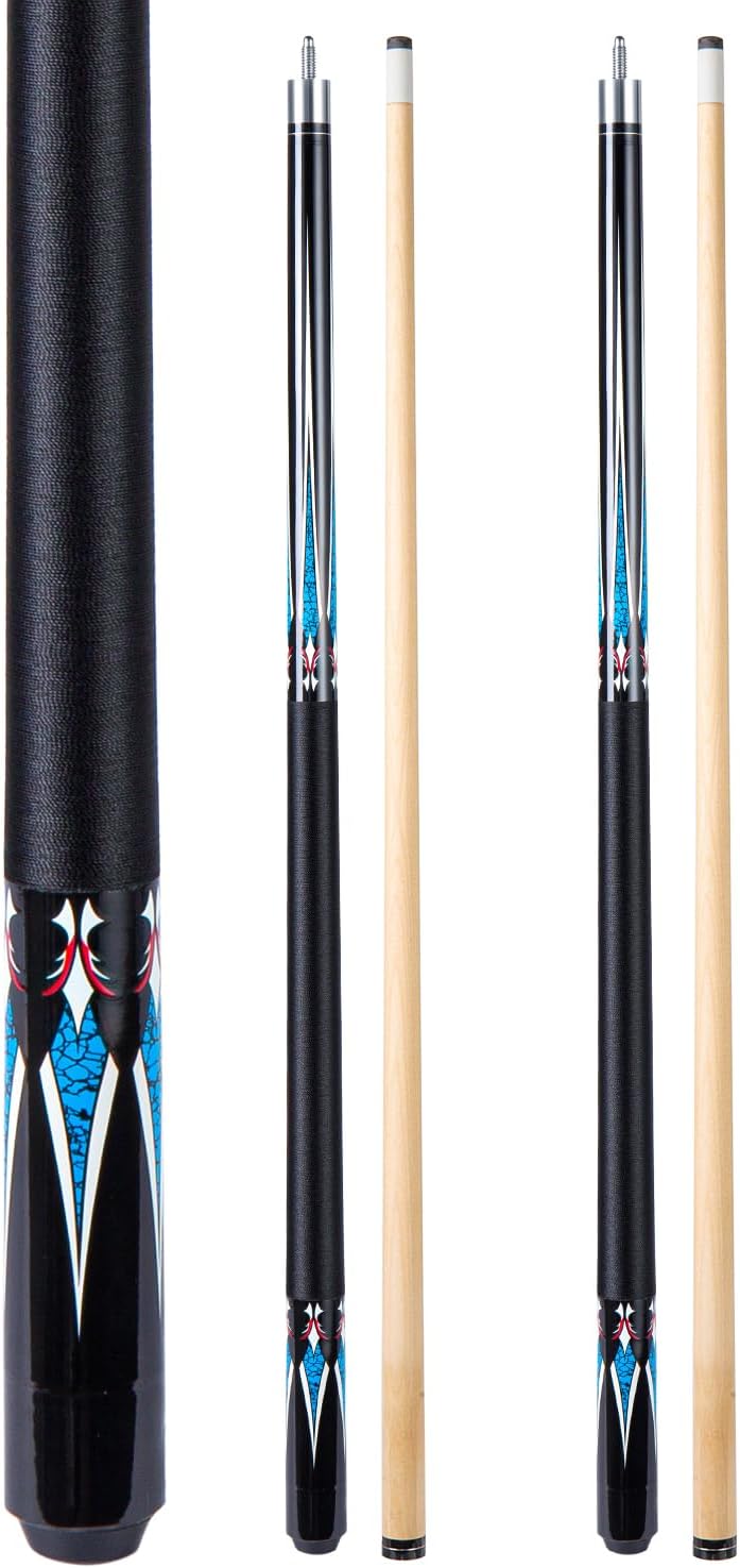 Sinsilvie 13mm 58 Pollici 19 20 Once Stecche Biliardo Pool,1/2 Maple Pool Cue Stick,Bastone da Biliardo da Bar per Uomini e Donne.
