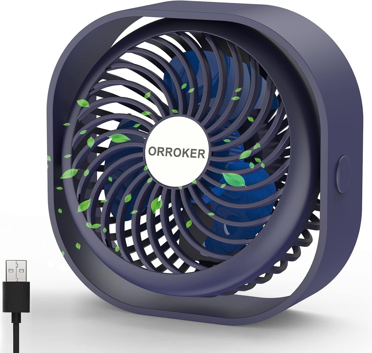 Tischventilator USB Tischventilator – Tragbar, leise, 3 Geschwindigkeitsstufen.