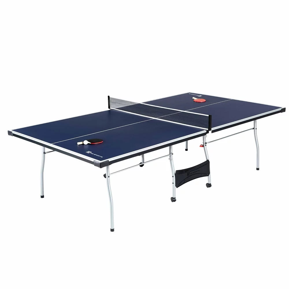 MD Sports Official Size 15mm Indoor Table Tennis Set with Accessories, Foldable Design, Steel Legs, Waterproof Finish