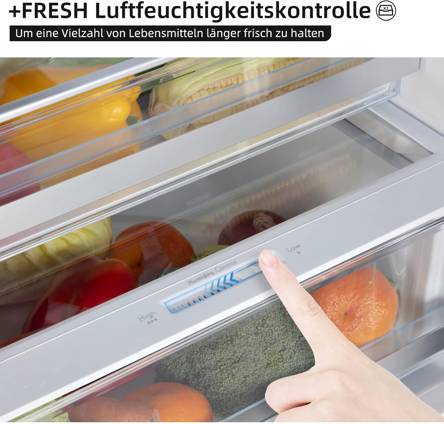 CHIQ CTT107BC Kühlschrank Klein 107 Liter, Höhe 84cm, Tiefe 55cm, Platzbedarf nur 0,3 ㎡, Mikro-Gefrierfach, Vario Box, 7 Temperaturregelstufen, geräuscharm, 87 kWh/Jahr, Schwarz