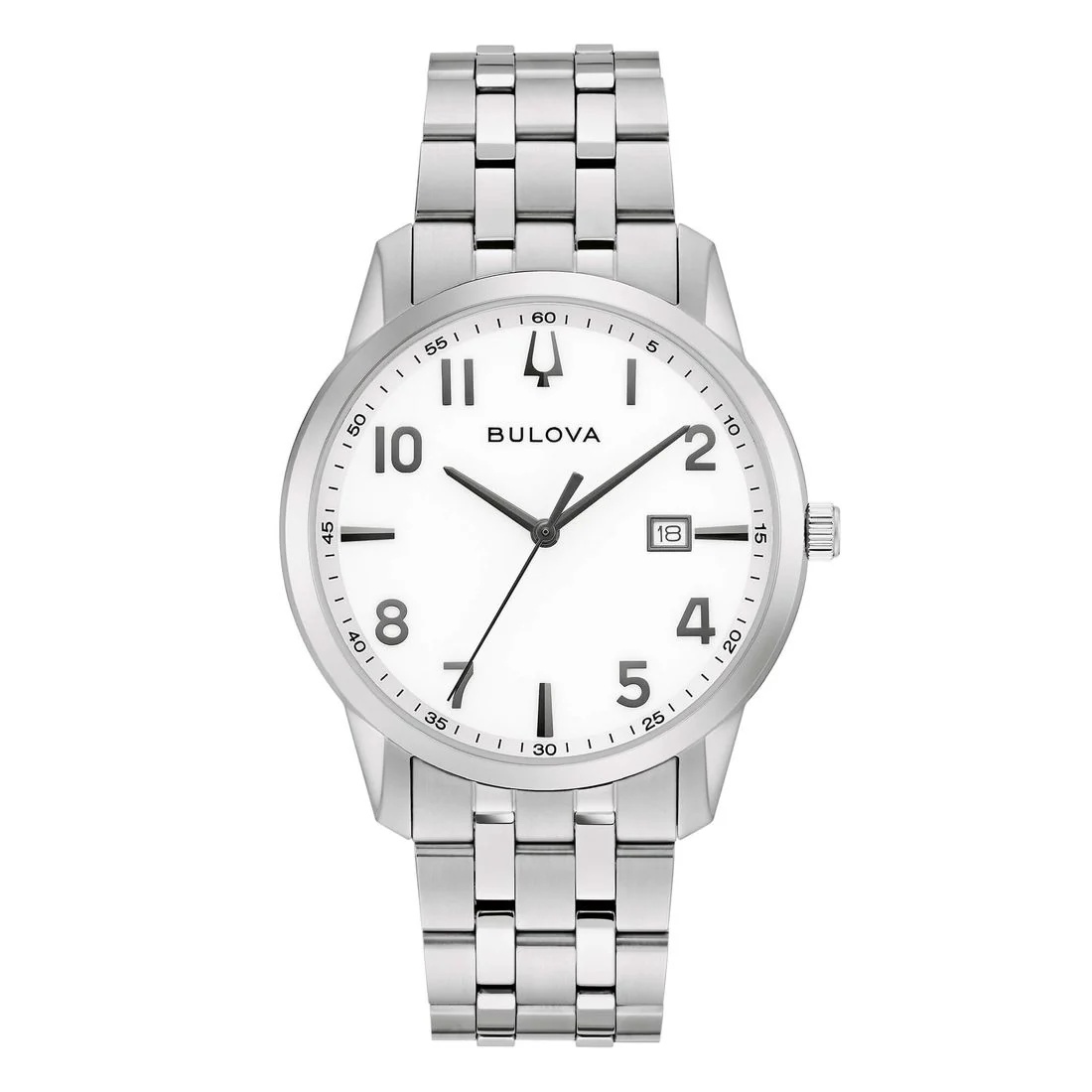 Orologio Bulova CLASSIC GENT 96B474 acciaio quadrante bianco