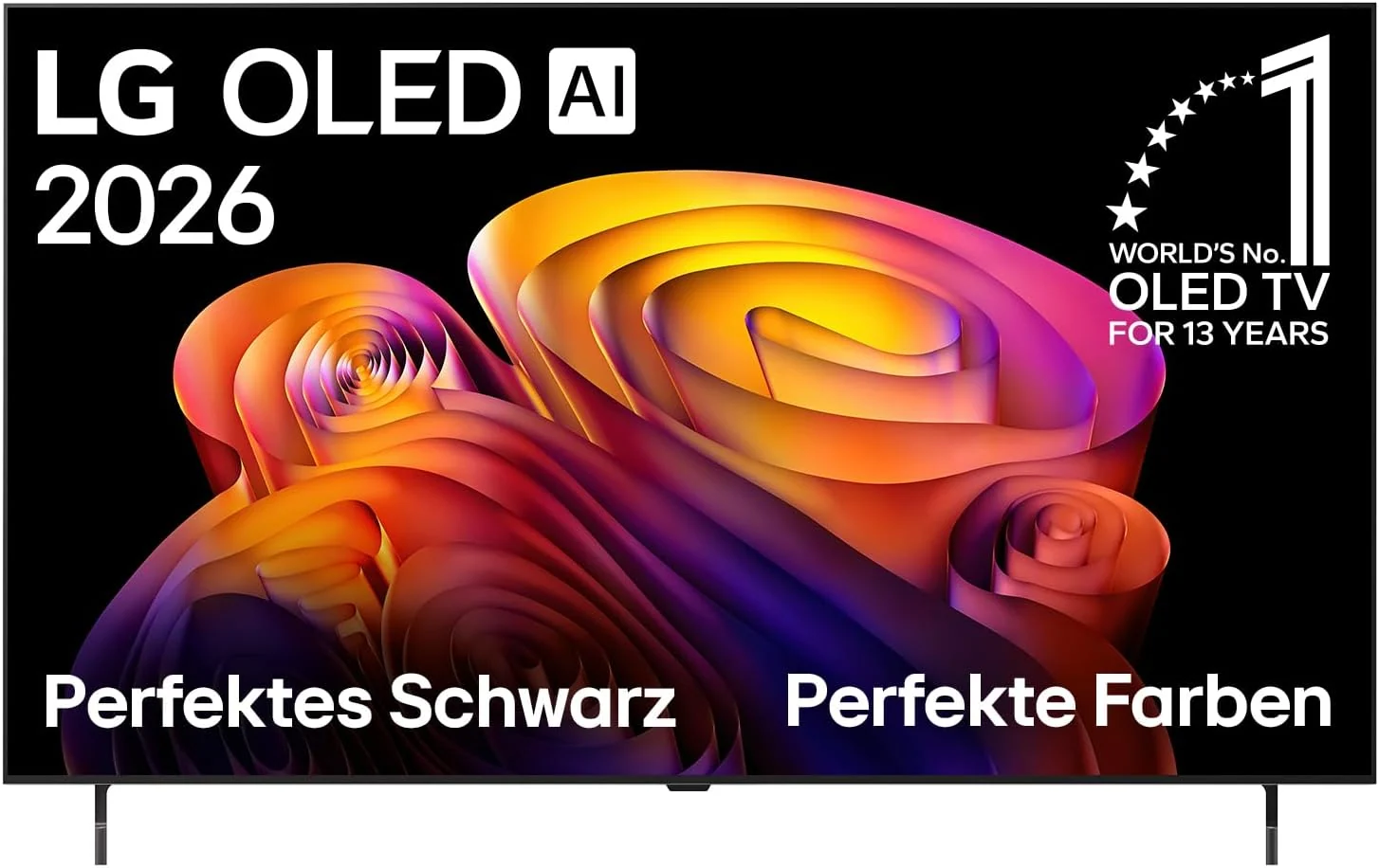 LG Fernseher, 55 Zoll, 139 cm, Schwarz, OLED55B68LA TV 4K OLED AI TV (α8 Gen3 4K AI Prozessor, webOS 26