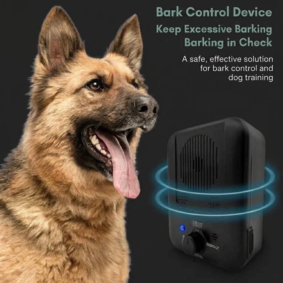 Ultrasonic Bark Control Device �C 3 Range Settings & USB Rechargeable