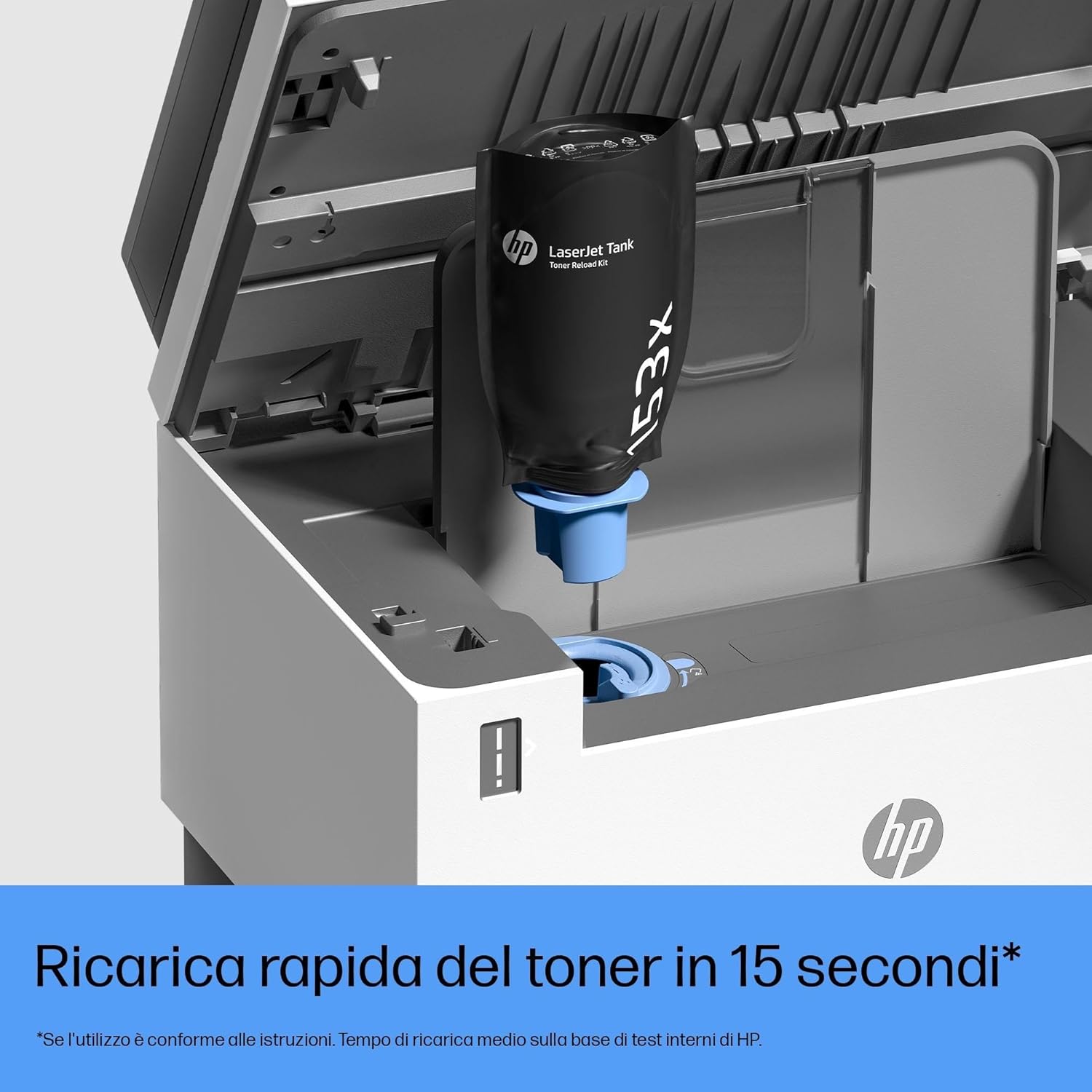 Laser Tank 2604sdw 381V1A, Stampante Monocromatica Multifunzione con Serbatoio Toner integrato a Ricarica Rapida, Stampa F/R Automatica, 22 ppm, Fino a 5000 Pagine, Scansione, Wi-Fi, USB, Bianca