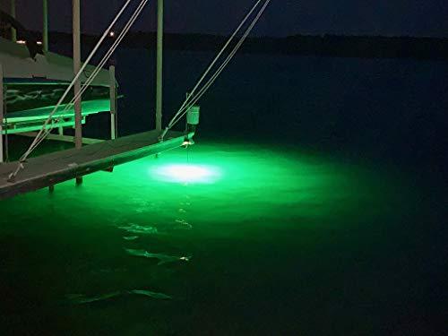 Solar Powered Underwater Fishing Light for Docks | Green Blob Outdoors New Solar Panel Kit | Bright Green Night Fishing Attractant for Snook, Shad, Bass & Catfish – No Dock Power Needed!