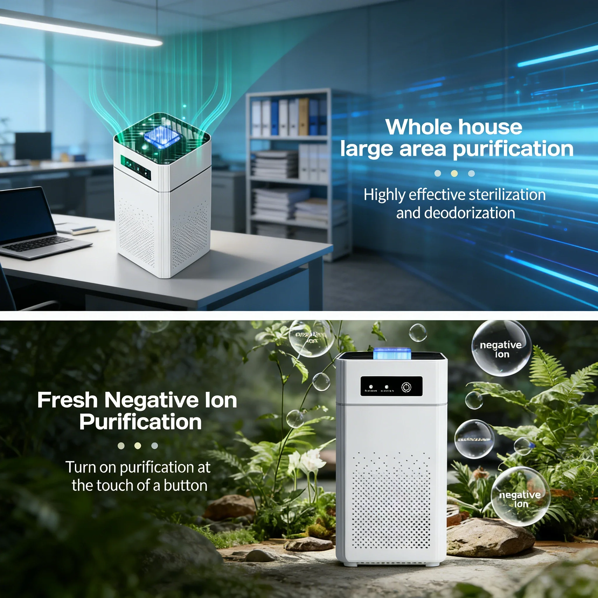 HEPA Air Purifier for Pets | 360�� Air Intake | 20dB Sleep Mode | USB | 20m2 / 215 sq.ft Coverage