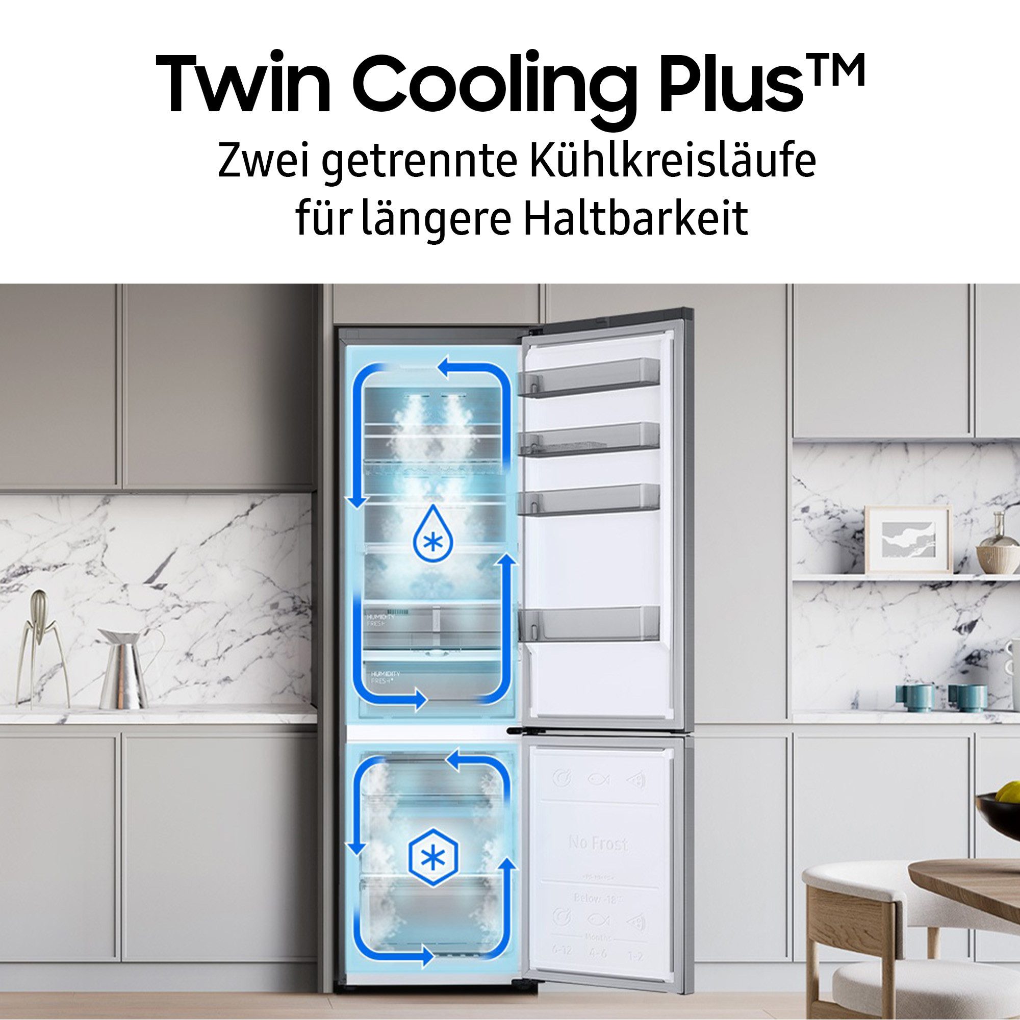 Kühl-/Gefrierkombination RB38C7AGWS9