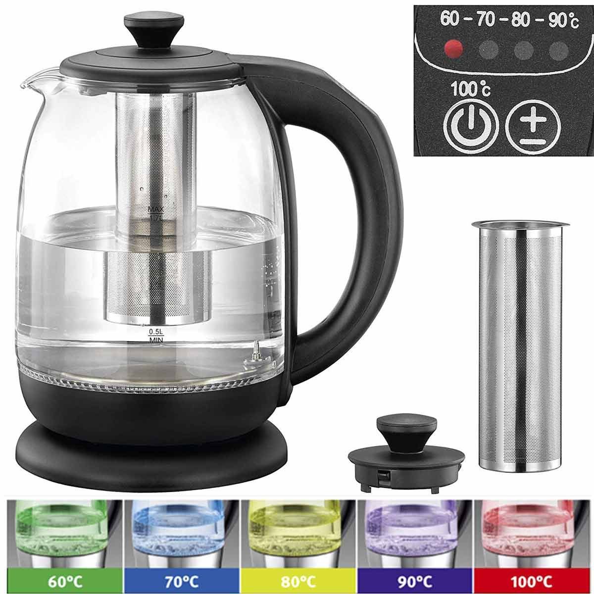 Wasserkocher 16130305 mit Temperatur-Regelung und Tee-Filter