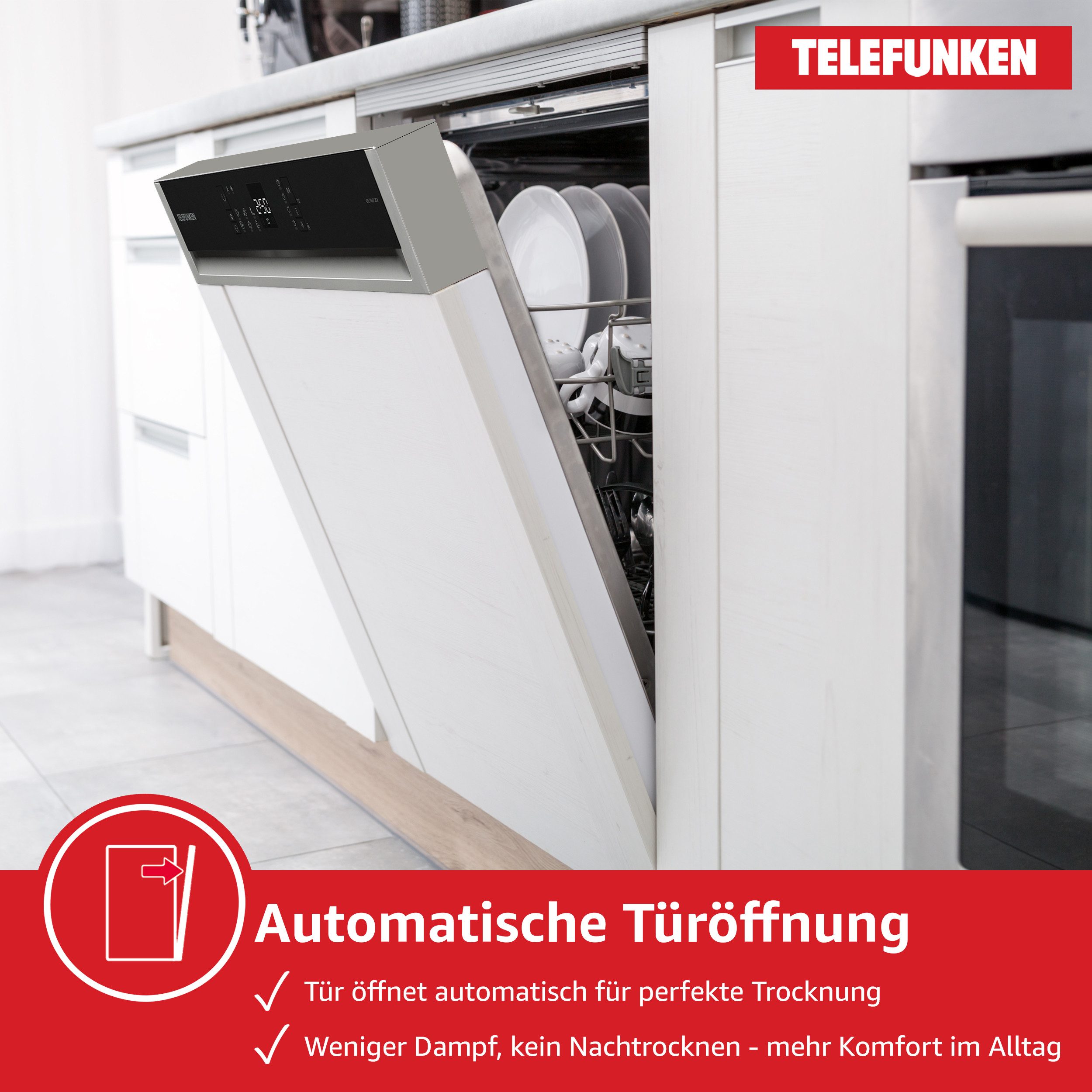 teilintegrierbarer Geschirrspüler GET6012DI