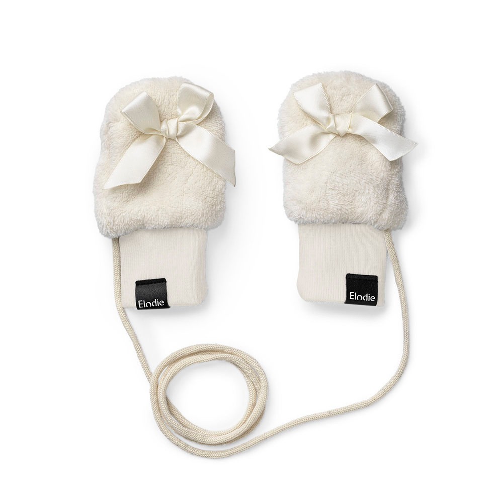 Elodie Details RĘKAWICZKI SHEARLING BIAŁE 0-12 M-C