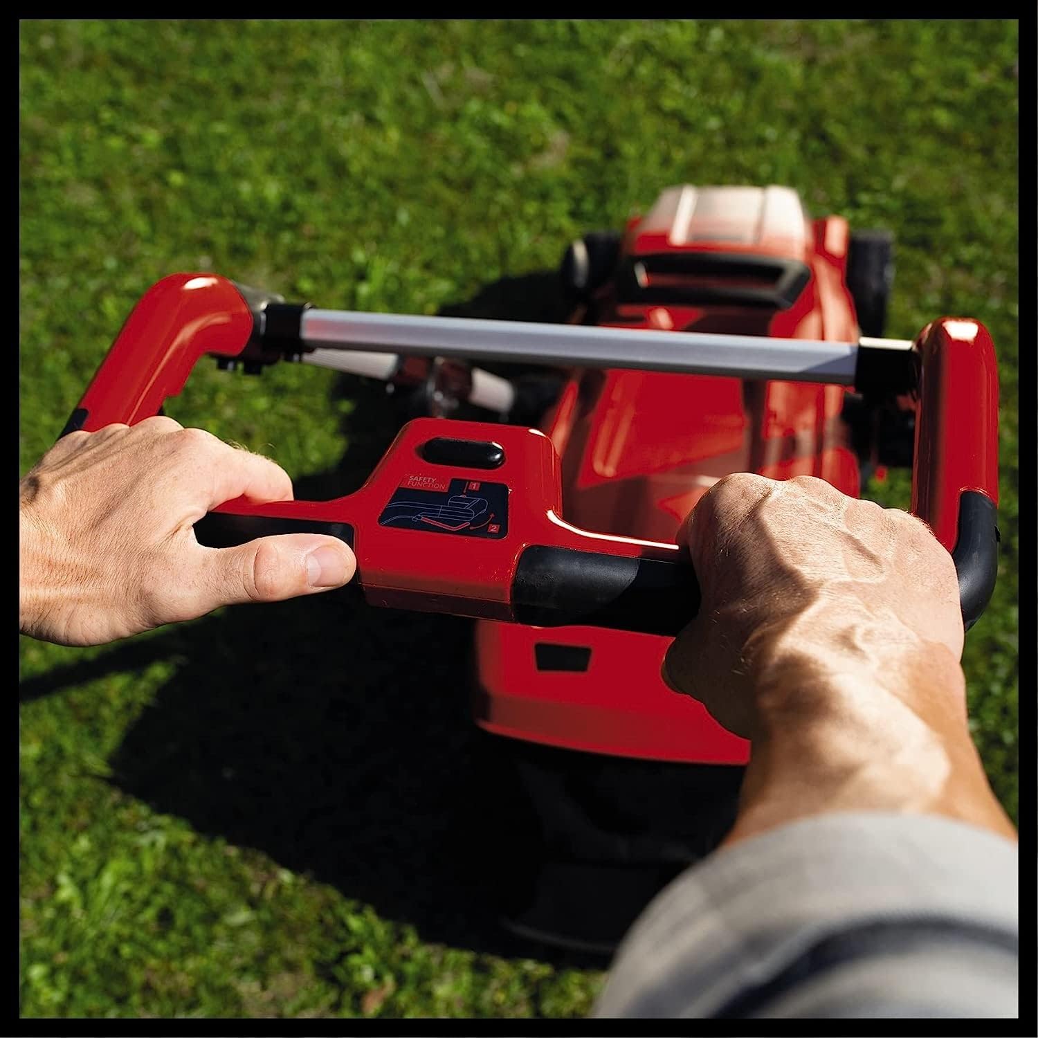 Einhell Akku-Rasenmher GE-CM 36/37 Li-Solo Power X-Change (36 V, 37 cm Schnittbreite, bis 400 m, 45L Grasfangkorb, 25-75 mm Schnitthhe, ohne Akku)