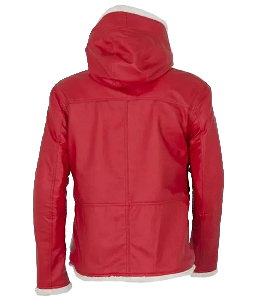 Men’s Classic Red Santa Shearling Jacket