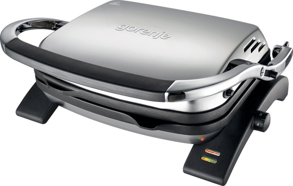 Tischgrill Gorenje Kontaktgrill 1800W Antihaftbeschichtet doppelte Grillfläche