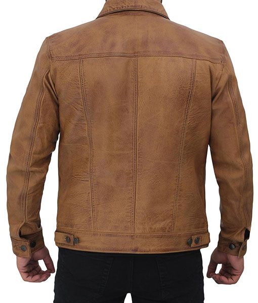 William Tan Trucker Leather Jacket
