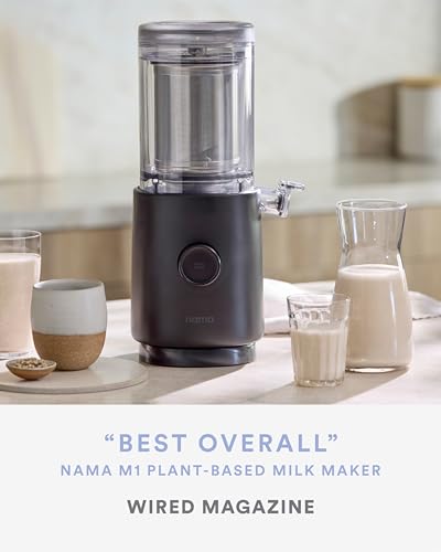 Nama M1 Plant Milk Maker – Homemade Oat, Seed, & Nut Milk Maker Machine – Smooth, Creamy Texture Barista Quality Milk in Minutes – Blends & Strains in One Container – Easy to Clean: Home & Kitchen