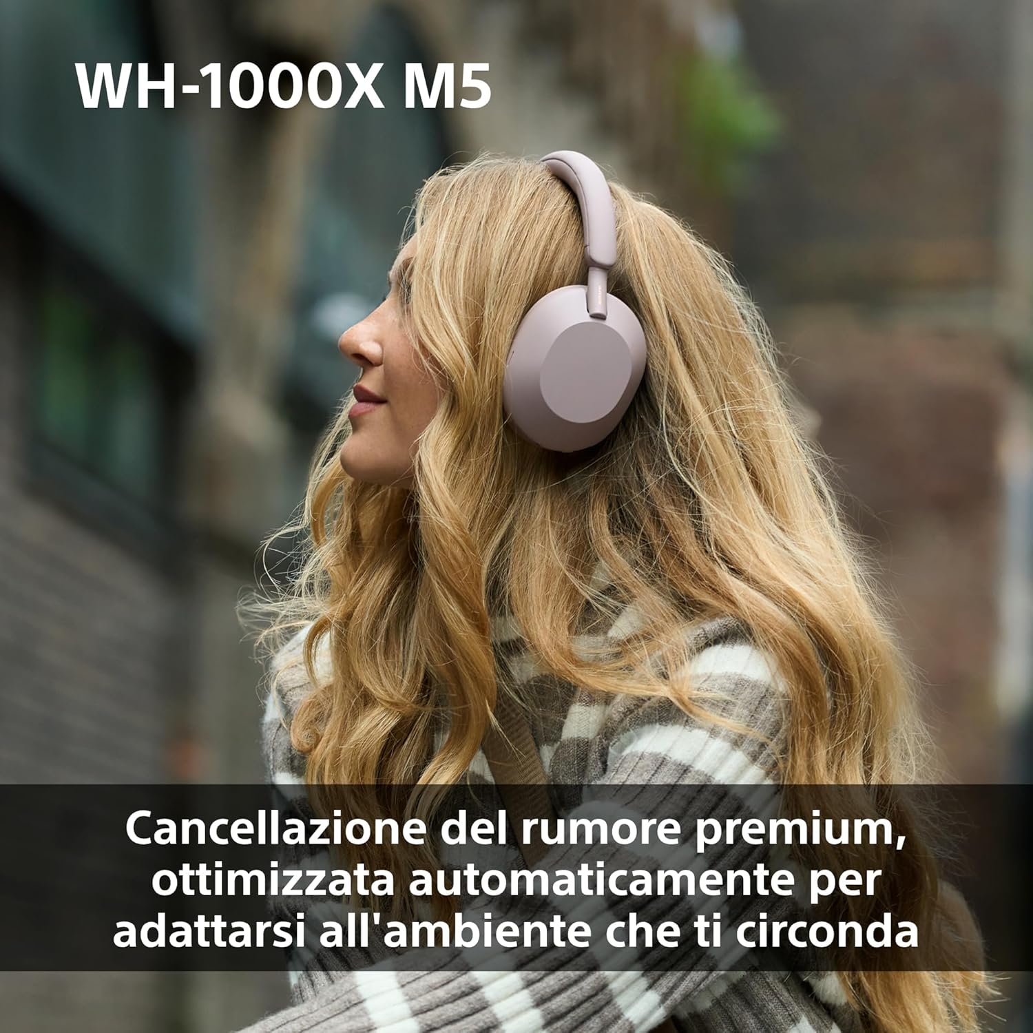 WH-1000XM5 Custodia Rigida | Cuffie Wireless Premium con Cancellazione del Rumore, Bluetooth, Chiamate Chiare,Hi-Res Audio, Fino a 30 Ore di Autonomia, Compatibili con iOS e Android – Black