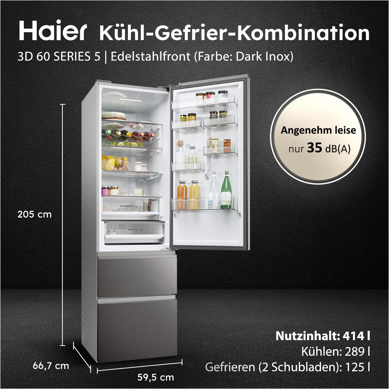Kühl-/Gefrierkombination 3D 60 SERIES 5 HTW5620CNMP