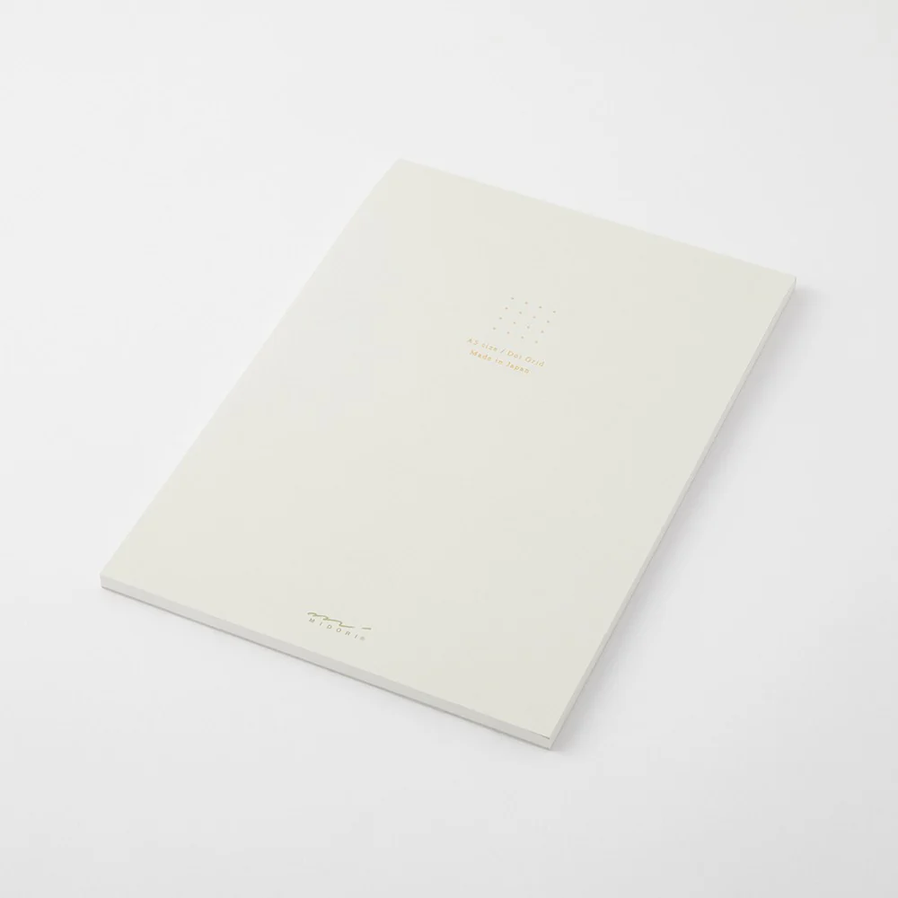 Midori Soft Color Paper Pad - A5 - Dot Grid - White