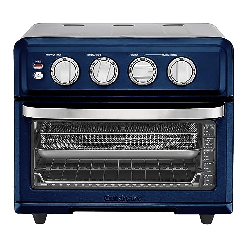 Cuisinart Air Fryer   Convection Toaster Oven, 8 1 Oven with Bake, Grill, Broil & Warm Options, Stainless Steel, TOA 70 (Navy Blue): Home & Kitchen
