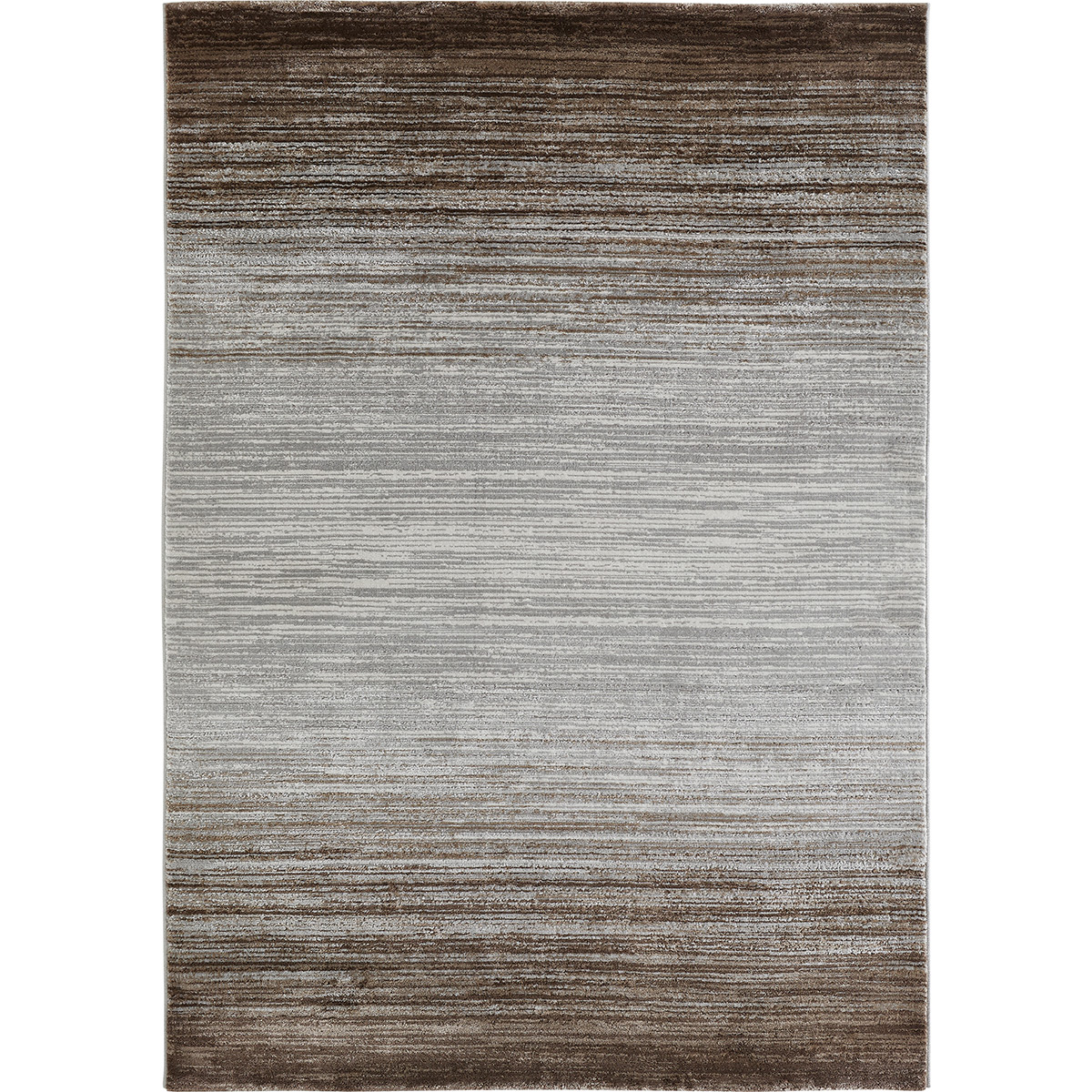 HOMCOM Kurzflor Webteppich Grau-Braun 230 x 160 x 0,9 cm
