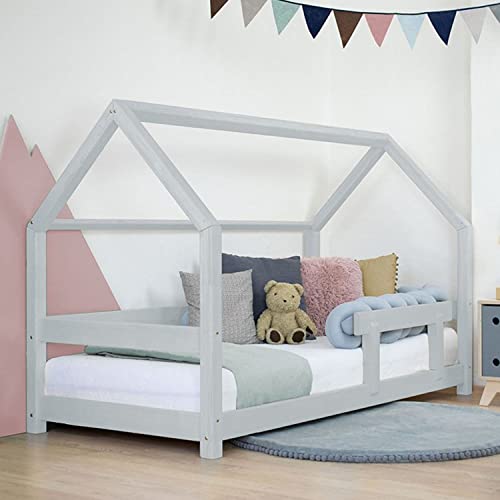 Benlemi Letto per bambini TERY 120 x 200 cm, grigio chiaro : Prima infanzia