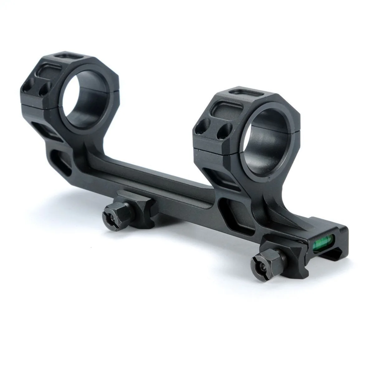 Scope Mount 30mm / 1 inch Rings One Piece with Bubble Level fits Picatinny Rails