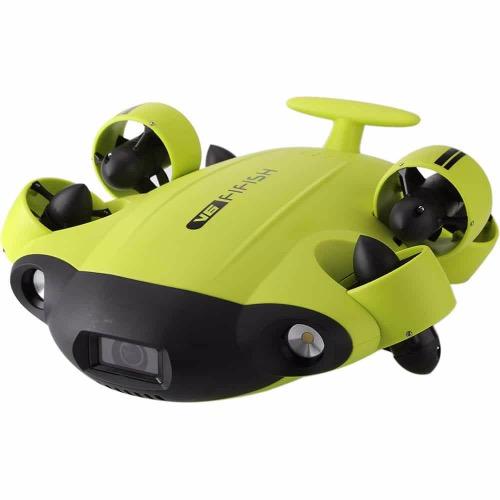 QYSEA FIFISH V6 4K UHD Underwater Drone with 328ft Depth, 162&deg; Wide Angle Lens, 6 Thrusters & 4000 Lumen Lights
