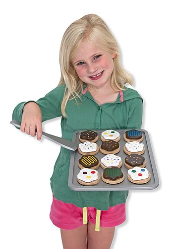 Slice & Bake Cookies Set   Play Food Set   FREE Melissa & Doug Scratch Art Mini Pad Bundle [40747] : Giochi e giocattoli